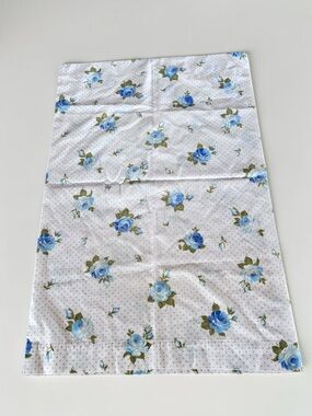 Vintage Blue Rose Pillowcase Cottagecore Floral Bedding Canada